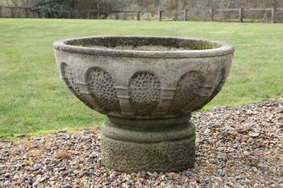 Lot 715 - A composition stone planter