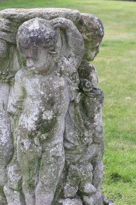 Lot 721 - A neoclassical carved stone plinth