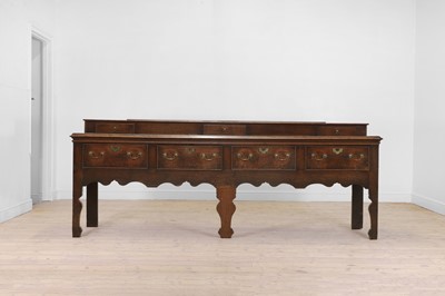 Lot 342 - An oak dresser base