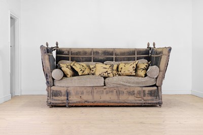 Lot 20 - A velvet-upholstered Knole sofa
