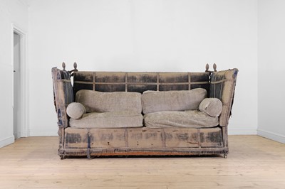 Lot 20 - A velvet-upholstered Knole sofa