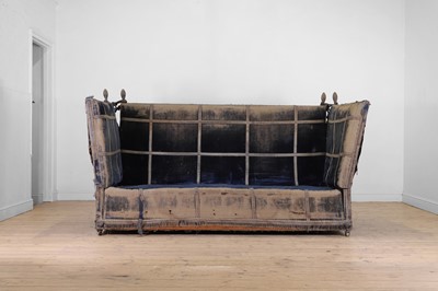 Lot 20 - A velvet-upholstered Knole sofa