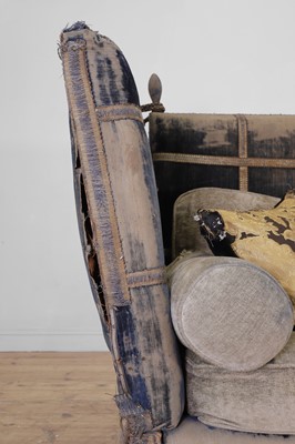 Lot 20 - A velvet-upholstered Knole sofa