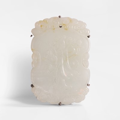 Lot 326 - A Chinese jade plaque