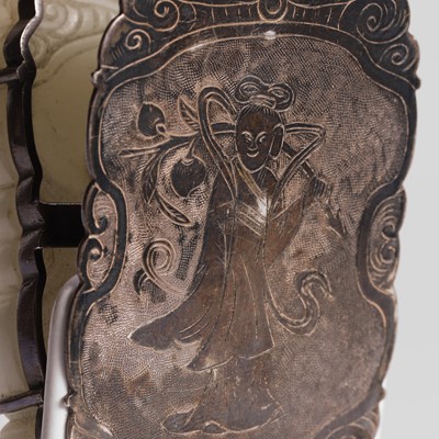Lot 326 - A Chinese jade plaque