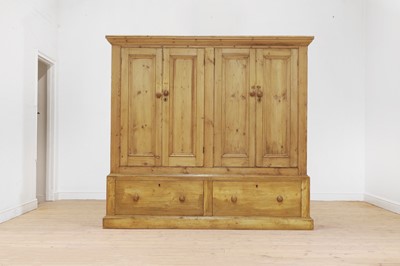 Lot 658 - A pine housekeeper's cupboard