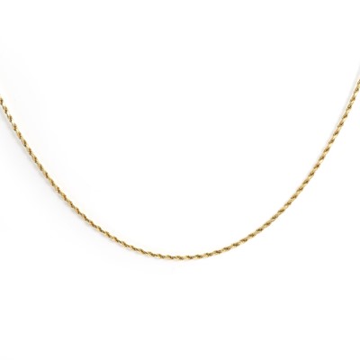 Lot 352 - A rope twist link chain
