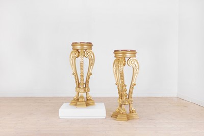 Lot 591 - A pair of Louis XVI-style gilt-metal torchères