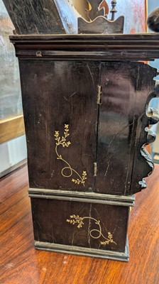 Lot 152 - A small ivory-inlaid rosewood writing cabinet