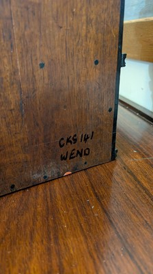 Lot 152 - A small ivory-inlaid rosewood writing cabinet