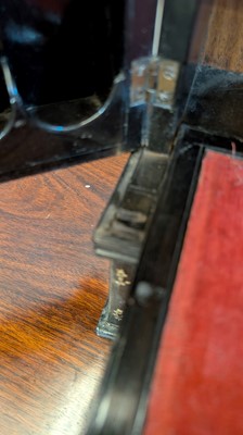Lot 152 - A small ivory-inlaid rosewood writing cabinet