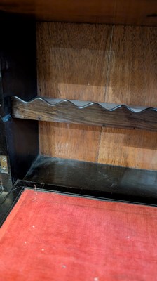 Lot 152 - A small ivory-inlaid rosewood writing cabinet