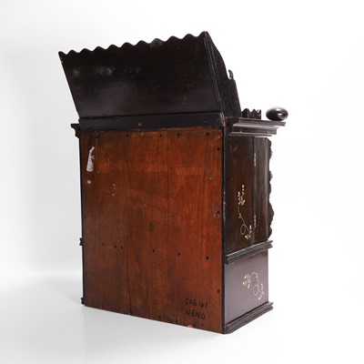 Lot 152 - A small ivory-inlaid rosewood writing cabinet