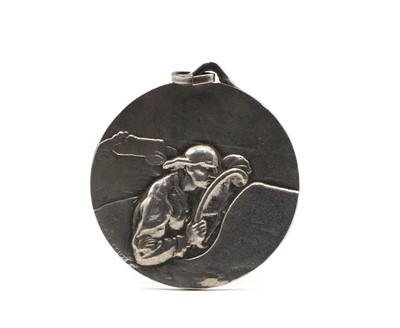 Lot 21 - A silver Venice automobile club medal