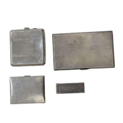 Lot 364 - A small group of cigarette cases and a lighter