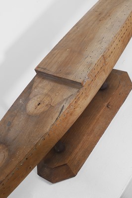 Lot 100 - A carved sycamore shipbuilder's model