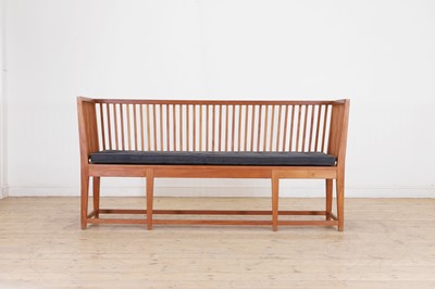 Lot 74 - A teak bench in the George III taste