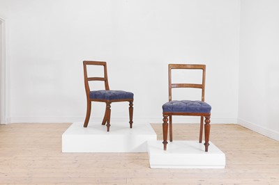 Lot 86 - A composed set of ten Victorian golden oak dining chairs