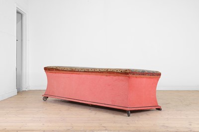 Lot 21 - A large upholstered ottoman