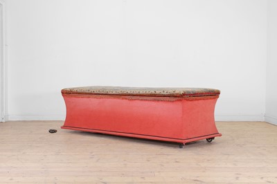 Lot 21 - A large upholstered ottoman