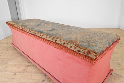 Lot 21 - A large upholstered ottoman