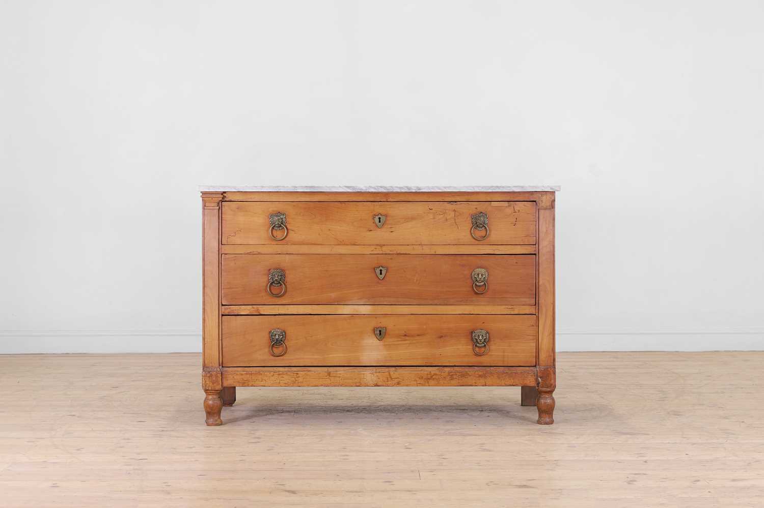 Lot 99 - A neoclassical fruitwood commode