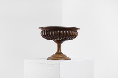 Lot 155 - A turned beech tazza