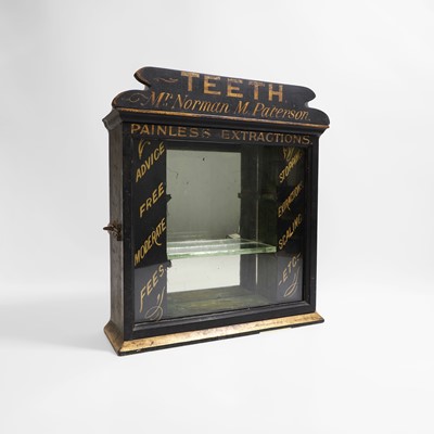 Lot 361 - A superb Victorian dentist's advertising cabinet