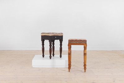 Lot 106 - Two Victorian stools
