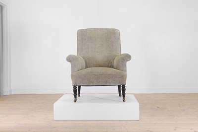 Lot 15 - A Napoleon III upholstered armchair