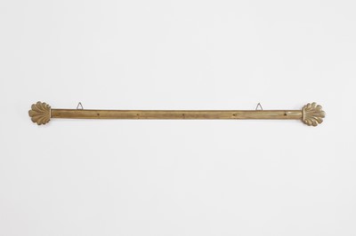 Lot 71 - A Victorian brass hanging rail