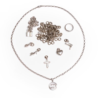 Lot 316 - A group of designer silver jewellery