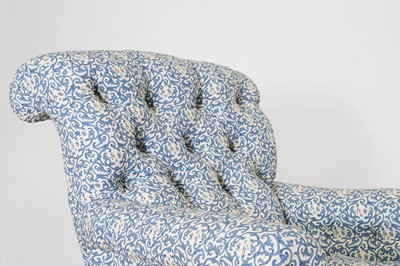 Lot 549 - A matched pair of early Victorian club armchairs by Howard & Sons