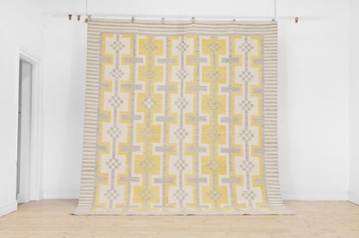 Lot 237 - A flat-weave wool carpet of Scandinavian design