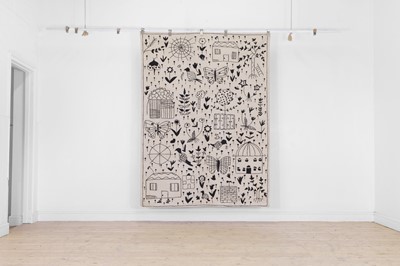 Lot 678 - A flat-weave wool rug