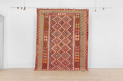 Lot 157 - A kilim flat-weave wool rug