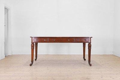 Lot 690 - A George IV mahogany library table