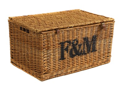 Lot 549 - A Fortnum and Mason wicker basket