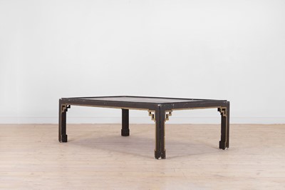 Lot 218 - A large chinoiserie painted and lacquered wooden coffee table