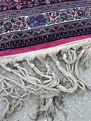 Lot 513 - A Persian Mashad Amoghli wool carpet