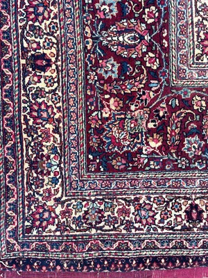 Lot 513 - A Persian Mashad Amoghli wool carpet