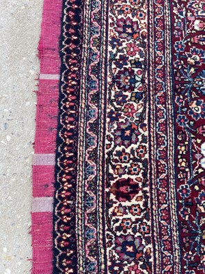 Lot 513 - A Persian Mashad Amoghli wool carpet