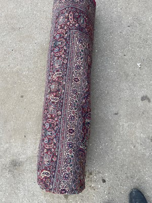 Lot 513 - A Persian Mashad Amoghli wool carpet