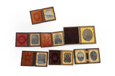 Lot 428 - A collection of seven Ambrotype portraits