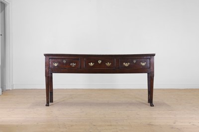 Lot 242 - A George II oak dresser base