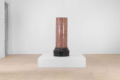Lot 278 - A glazed terracotta column plinth by Lipscombe and Co.