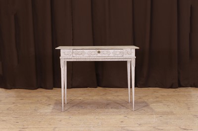 Lot 455 - A Gustavian painted pine side table