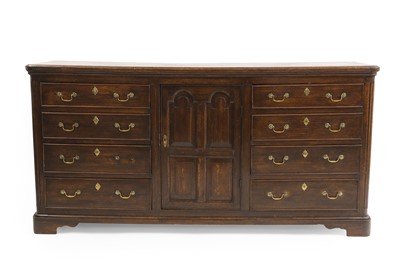 Lot 578 - A George III oak dresser base