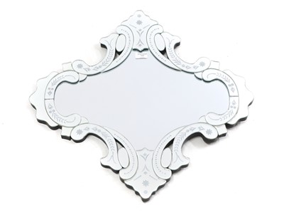 Lot 390 - A Venetian style wall mirror