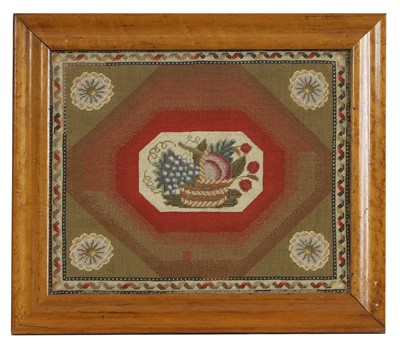 Lot 546 - A Victorian needlepoint panel